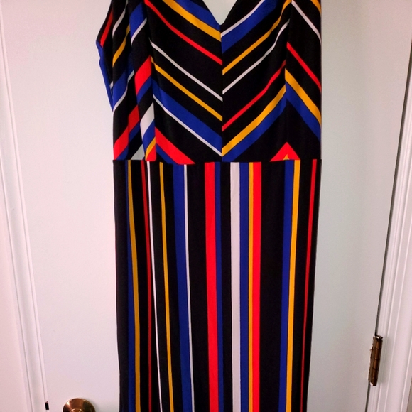 Plus Size Forever 21 Stripe Dress - Picture 2 of 3